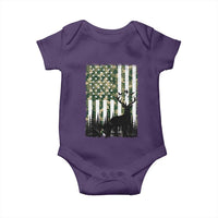 Deer Hunting Baby Onesie American Flag Camo Gift - Wonder Print Shop
