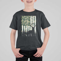 Deer Hunting T Shirt For Kid American Flag Camo Gift - Wonder Print Shop