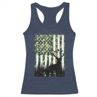 Deer Hunting Racerback Tank Top American Flag Camo Gift - Wonder Print Shop
