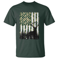 Deer Hunting T Shirt American Flag Camo Gift - Wonder Print Shop