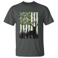 Deer Hunting T Shirt American Flag Camo Gift - Wonder Print Shop