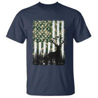 Deer Hunting T Shirt American Flag Camo Gift - Wonder Print Shop
