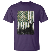 Deer Hunting T Shirt American Flag Camo Gift - Wonder Print Shop