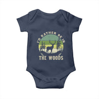 Hunting Season Baby Onesie I Would Rather Be In The Woods - Wonder Print Shop