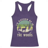 Hunting Season Racerback Tank Top I Would Rather Be In The Woods - Wonder Print Shop