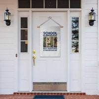 School Is Important But Hunting Is Importanter Garden Flag Retro Deer Hunting Gift - Wonder Print Shop