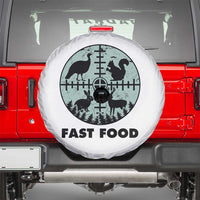 Funny Hunter Joke Spare Tire Cover Hunting Fast Food Animals - Wonder Print Shop
