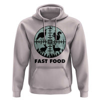 Funny Hunter Joke Hoodie Hunting Fast Food Animals - Wonder Print Shop