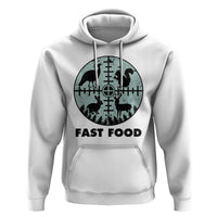 Funny Hunter Joke Hoodie Hunting Fast Food Animals - Wonder Print Shop