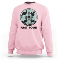 Funny Hunter Joke Sweatshirt Hunting Fast Food Animals - Wonder Print Shop