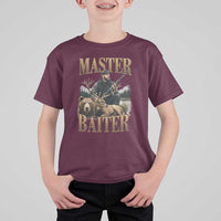 Hunting Lovers Dad Gift T Shirt For Kid Master Baiter - Wonder Print Shop