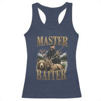 Hunting Lovers Dad Gift Racerback Tank Top Master Baiter - Wonder Print Shop