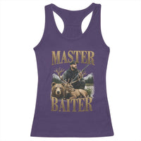 Hunting Lovers Dad Gift Racerback Tank Top Master Baiter - Wonder Print Shop