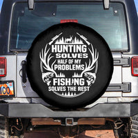 Fishing Hunting Solve Problems Spare Tire Cover Gift Idea For Hunter Fisherman - Wonder Print Shop