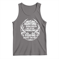 Fishing Hunting Solve Problems Tank Top Gift Idea For Hunter Fisherman - Wonder Print Shop
