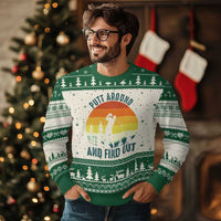 Putt Around And Find Out Ugly Christmas Sweater Funny Golf Player Gift - Wonder Print Shop