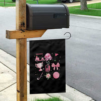 Womens Golf Lover Garden Flag Cute Pink Bow Golf Sports Gift - Wonder Print Shop