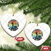 My Retirement Plan Is On Course Ceramic Ornament Retired Golfer Gift - Wonder Print Shop