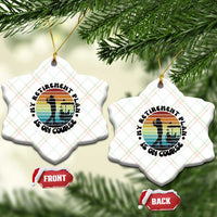 My Retirement Plan Is On Course Ceramic Ornament Retired Golfer Gift - Wonder Print Shop