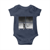Gift For Sports Lover Baby Onesie Retro Golf Silhouette Art - Wonder Print Shop