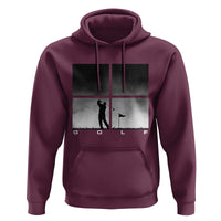 Gift For Sports Lover Hoodie Retro Golf Silhouette Art - Wonder Print Shop