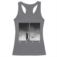 Gift For Sports Lover Racerback Tank Top Retro Golf Silhouette Art - Wonder Print Shop