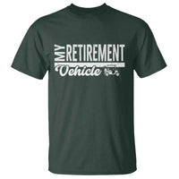 My Retirement Vehicle Golf Cart T Shirt Funny Retired Plan - Wonder Print Shop