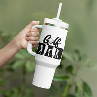Golf Dad Tumbler With Handle Gift For Sport Lover - Wonder Print Shop