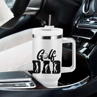 Golf Dad Tumbler With Handle Gift For Sport Lover - Wonder Print Shop