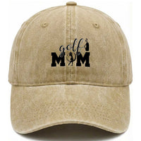 Proud Golf Mom Lifestyle Washed Cotton Baseball Cap Sports Gift Idea