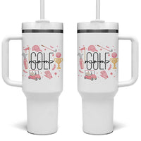 Golf Mom Life Proud Tumbler With Handle Sports Lover Gift - Wonder Print Shop
