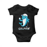 Golphin Dolphin Pun Baby Onesie Funny Golf Gift - Wonder Print Shop