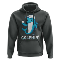 Golphin Dolphin Pun Hoodie Funny Golf Gift - Wonder Print Shop