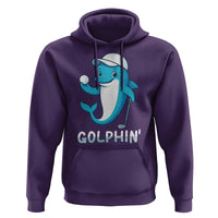 Golphin Dolphin Pun Hoodie Funny Golf Gift - Wonder Print Shop