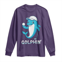 Golphin Dolphin Pun Long Sleeve Shirt Funny Golf Gift - Wonder Print Shop