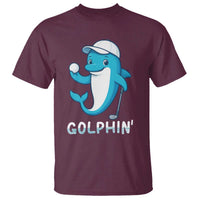 Golphin Dolphin Pun T Shirt Funny Golf Gift - Wonder Print Shop