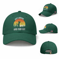 Funny Golf Quote Baseball Cap Putt Around And Find Out