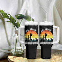 Funny Golf Quote Tumbler With Handle Putt Around And Find Out - Wonder Print Shop