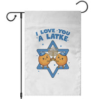 Funny Hanukkah Garden Flag I Love You A Latke Gift - Wonder Print Shop