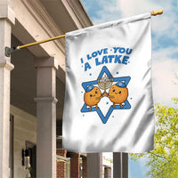 Funny Hanukkah Garden Flag I Love You A Latke Gift - Wonder Print Shop
