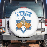 Funny Hanukkah Spare Tire Cover I Love You A Latke Gift - Wonder Print Shop