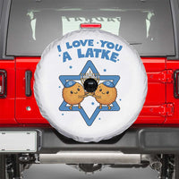 Funny Hanukkah Spare Tire Cover I Love You A Latke Gift - Wonder Print Shop
