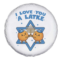 Funny Hanukkah Spare Tire Cover I Love You A Latke Gift - Wonder Print Shop