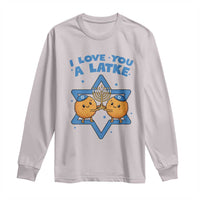 Funny Hanukkah Long Sleeve Shirt I Love You A Latke Gift - Wonder Print Shop