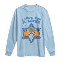 Funny Hanukkah Long Sleeve Shirt I Love You A Latke Gift - Wonder Print Shop