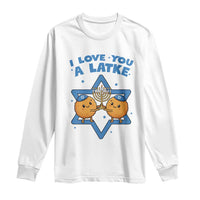 Funny Hanukkah Long Sleeve Shirt I Love You A Latke Gift - Wonder Print Shop