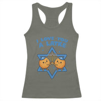 Funny Hanukkah Racerback Tank Top I Love You A Latke Gift - Wonder Print Shop