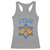 Funny Hanukkah Racerback Tank Top I Love You A Latke Gift - Wonder Print Shop