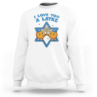 Funny Hanukkah Sweatshirt I Love You A Latke Gift - Wonder Print Shop