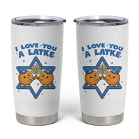 Funny Hanukkah Tumbler Cup I Love You A Latke Gift - Wonder Print Shop